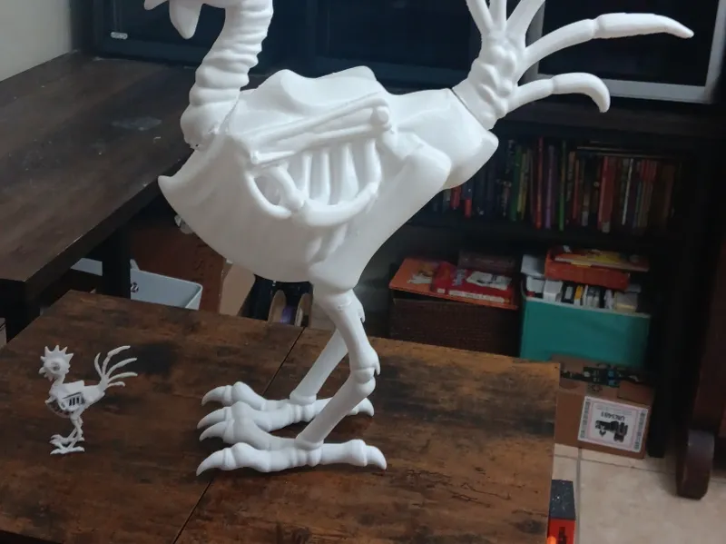 Rooster Skeleton 100mm