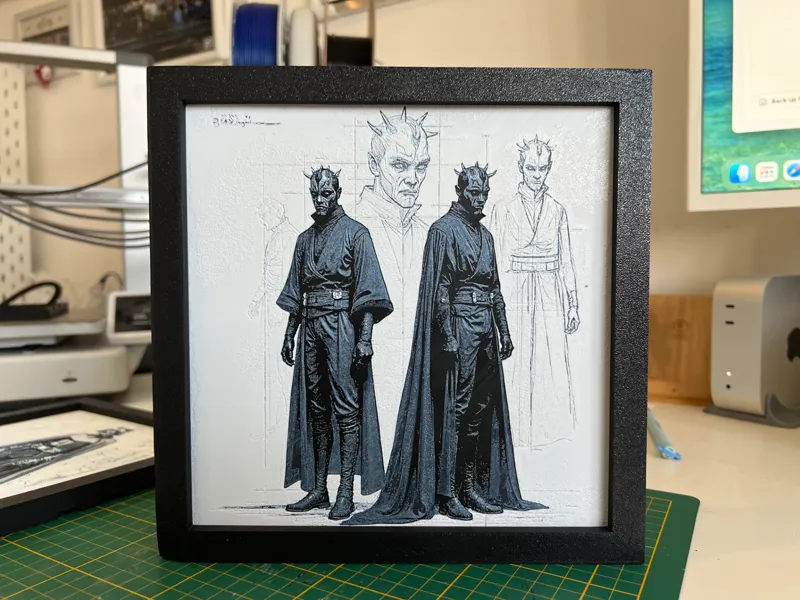 Darth Maul - Konzeptskizze - Hueforge - Fanart