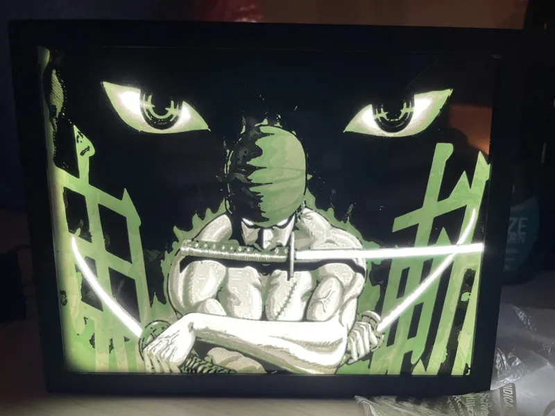 Neon Frame Zoro LightBox
