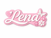 Lena Türschild 2-Farbig | Ready-to-Print 3MF