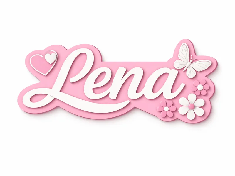 Lena Namensschild – 2-Farbiges Türschild