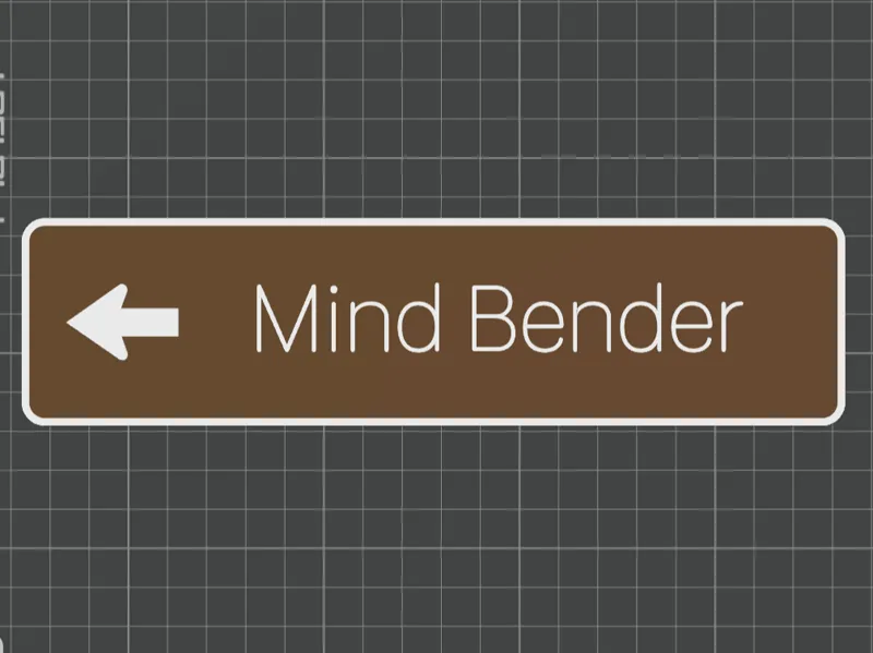 Directional Trail Sign