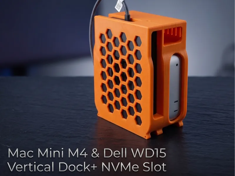 Mac Mini M4 & Dell WD15 Vertical Dock+ NVMe Slot