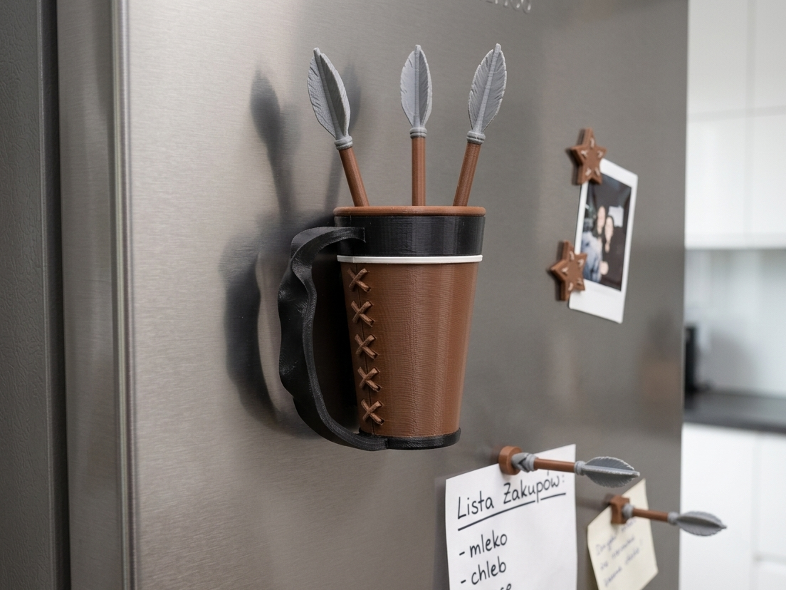 Medieval Arrow Quiver Refrigerator Magnet Set