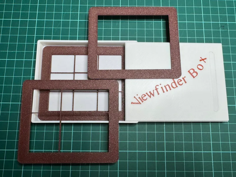 Viewfinder composition guides incl viewfinder box