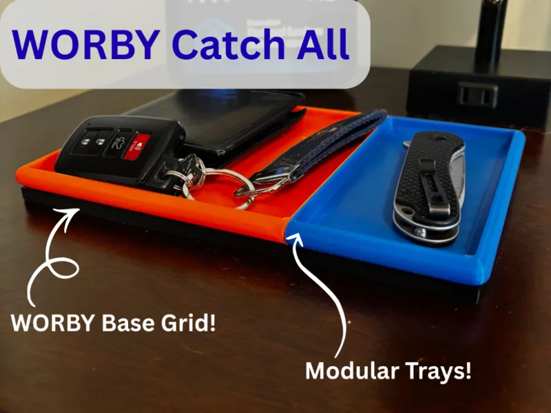 WORBY - Modular Catchall Tray Inserts