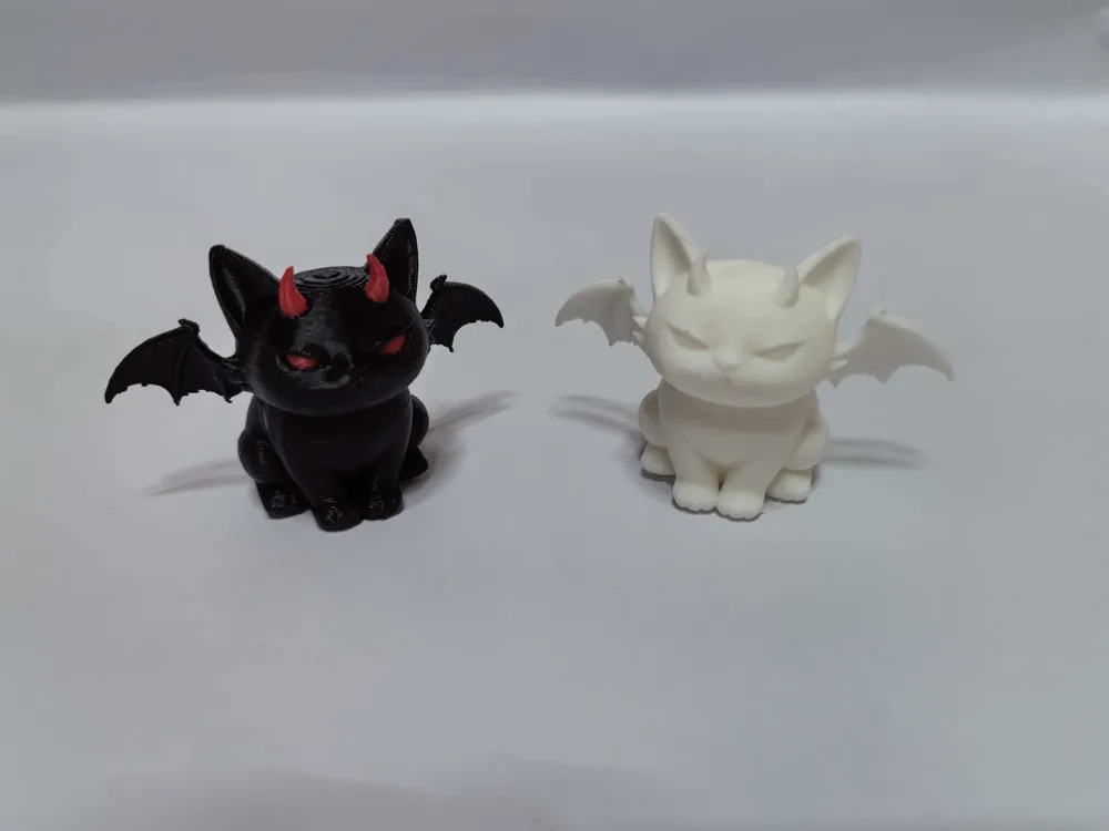 Demon Cat - Free 3D Print Model - MakerWorld