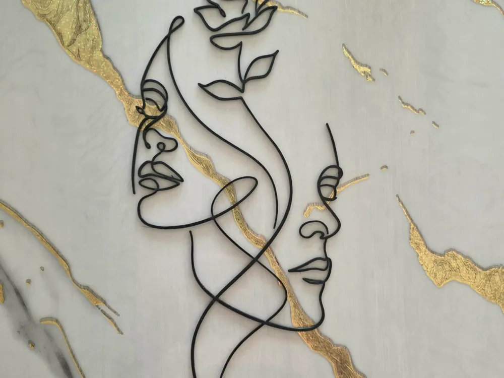 Portrait Line Art - Free 3D Print Model - MakerWorld