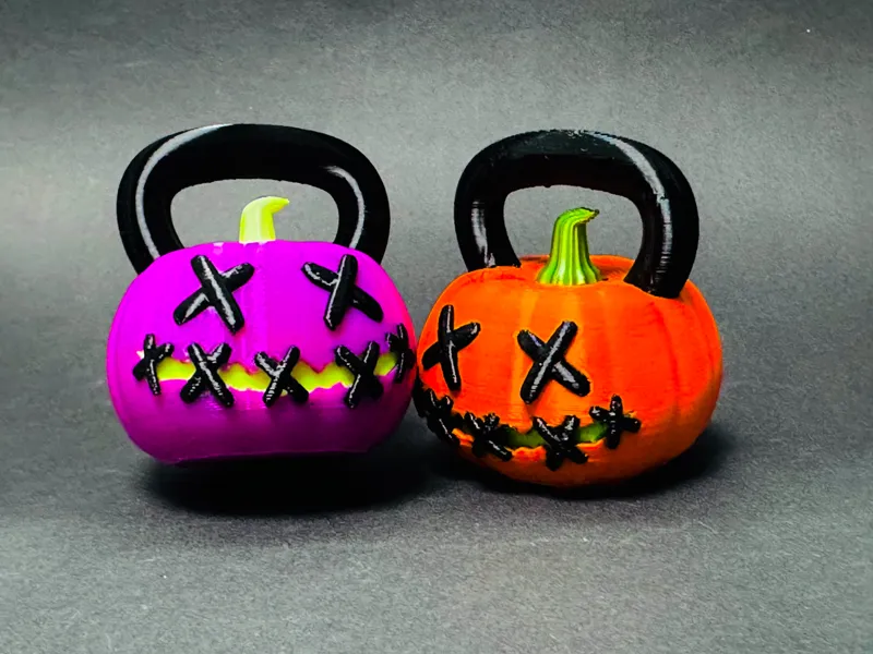 Spooktacular Pumpkin kettlebell 