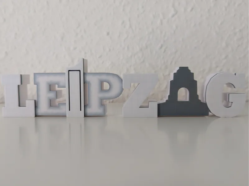 Leipzig - Schriftzug Aufsteller