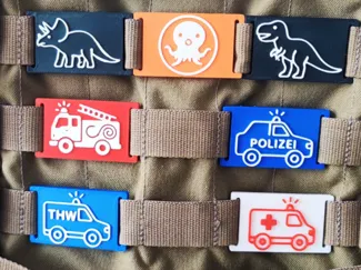 Dinosaurier Molle Tags