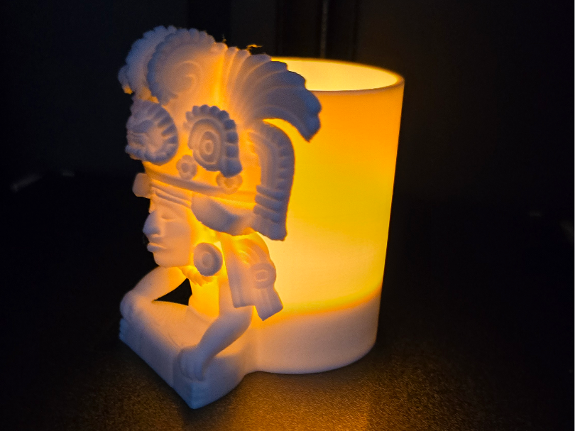 Mayan Noble Pencil Holder / LED Container