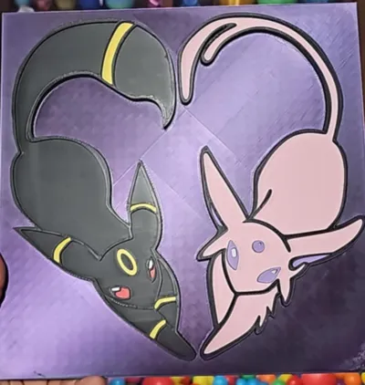Espeon Umbreon Heart