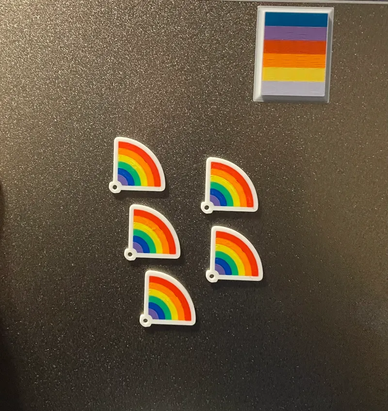 Rainbow key ring