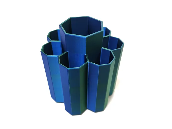 Organisateur de bureau à motif heptagone
