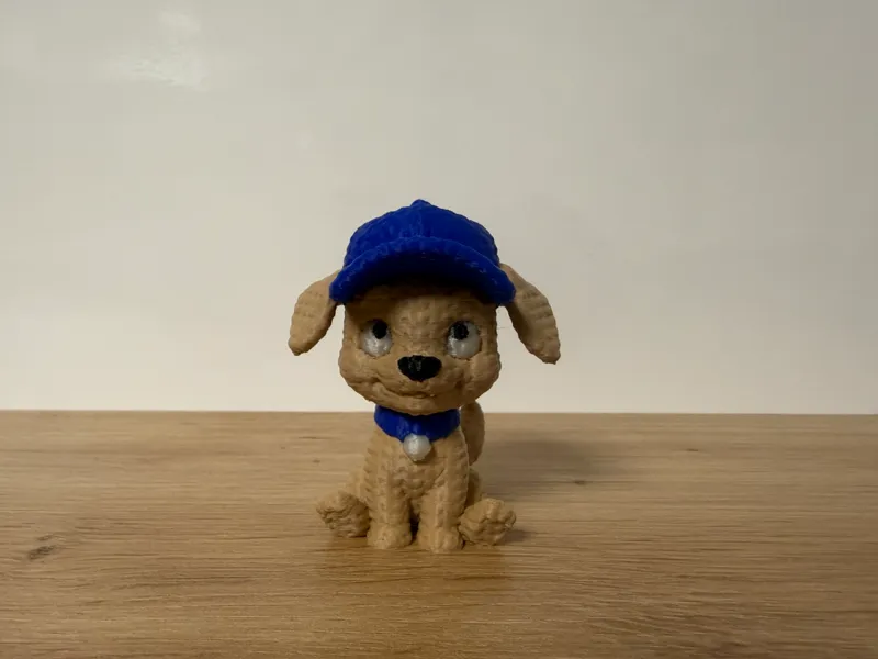 Süßer Hund mit Cap - PrintMon - Strick