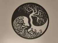 Arbre de vie yin et yang - décoration murale — photo 1