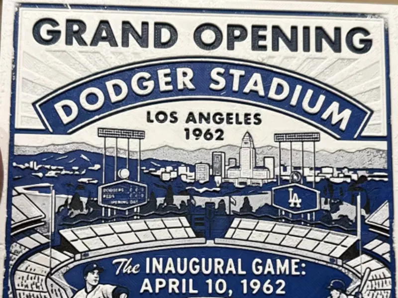 Dodger Stadium Grand Opening Poster
