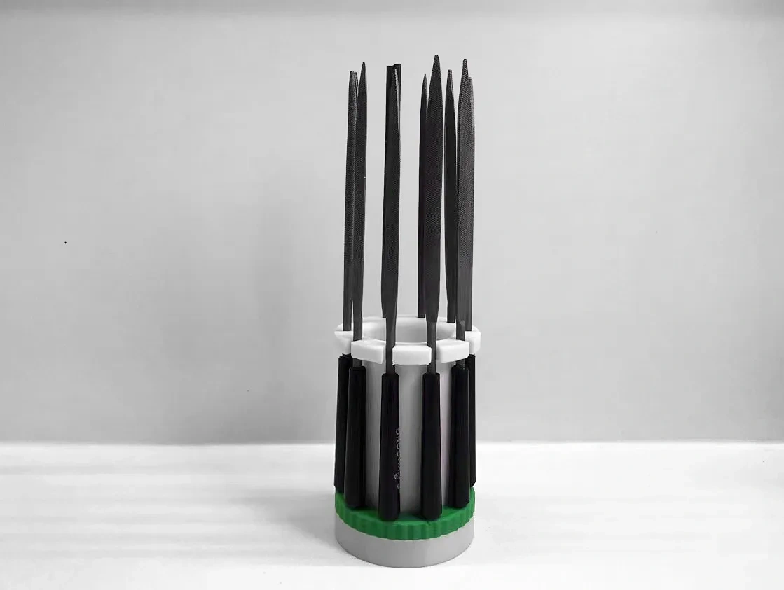 Miniatura 2 do modelo 3D 什锦锉支架-手工工具收纳