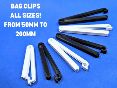 Bag Clips. All sizes from 50mm to 200mm.