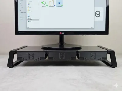 Drawer (for the bottom of Daiso Tempered Glass Monitor Stand)