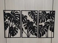 Triptyque mural Monstera — photo 3