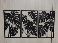 Triptyque mural Monstera — photo 1