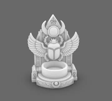 Accesorio de iluminación decorativa: Goth Egyptian Scarab LED Tealight Holder — vista de referencia 5