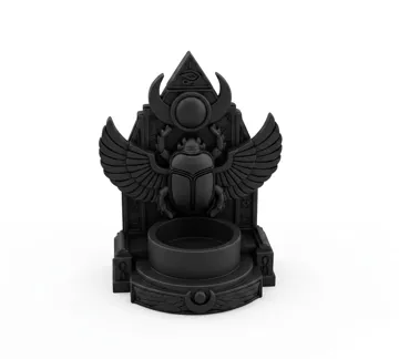 Accesorio de iluminación decorativa: Goth Egyptian Scarab LED Tealight Holder — vista de referencia 4