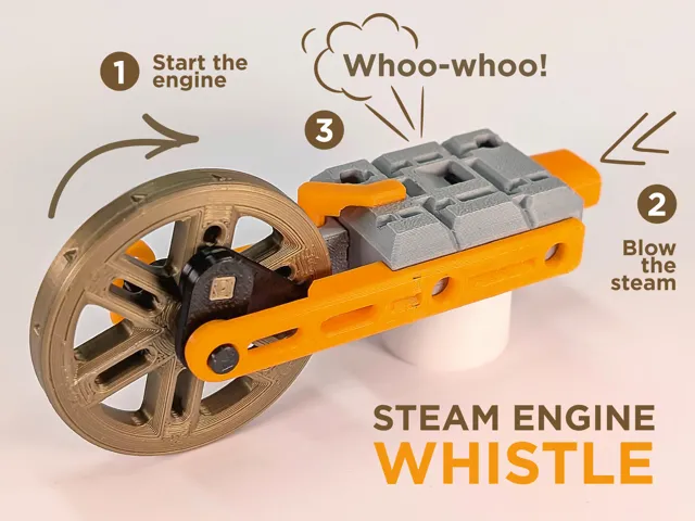 Steam Engine Whistle - Functional with sound