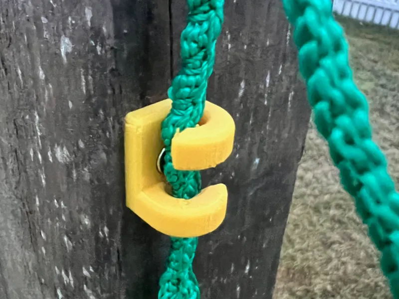 Hook for holding goal net