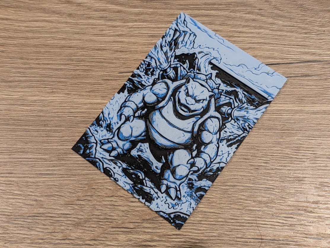 Miniatura 2 do modelo 3D Kanto Starter Final Evolution Hueforge & Frame