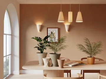Maceta decorativa: Scandi-Style Rippled Flower Pot with Drainage Tray — vista de referencia 4