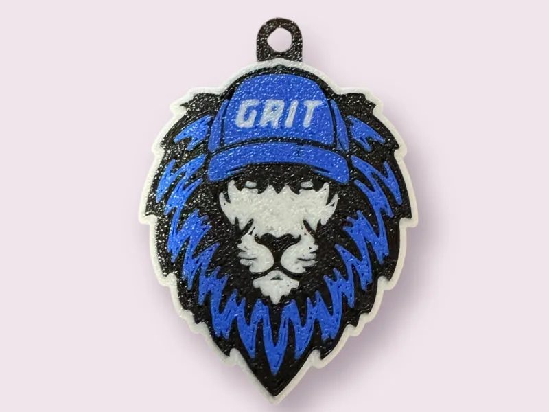 Detroit Lions Grit Keychain