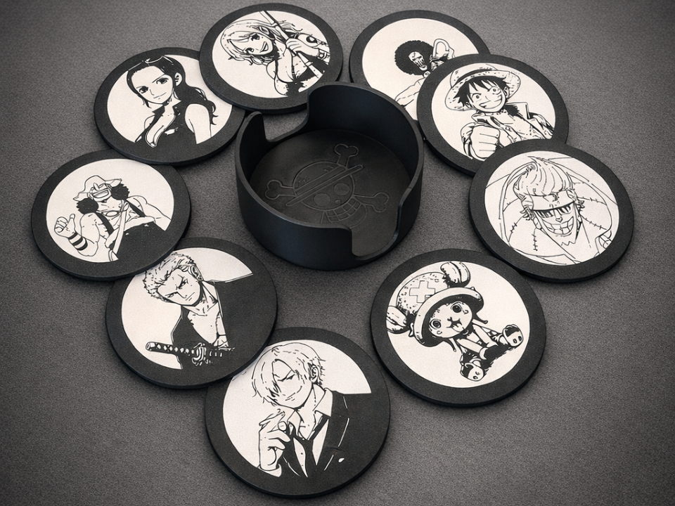 Untersetzer-Set Piratencrew !!Update!! 24 Motive