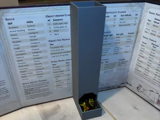 Dicetower for DM screen