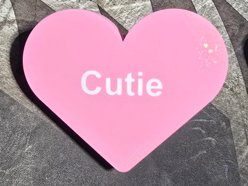 Candy hearts for not another legobrick wreath