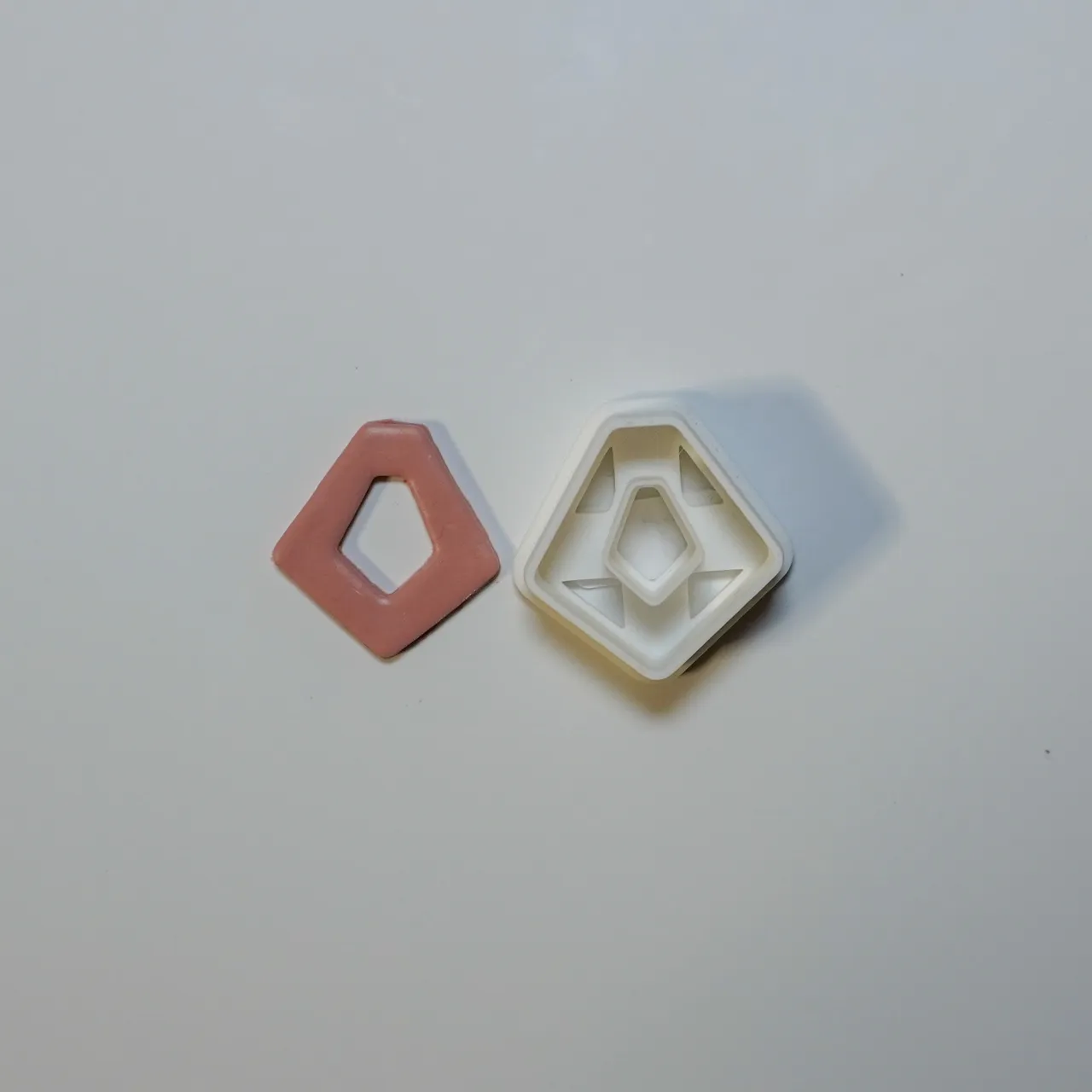 Geometric Polymer Clay Cutter Earrings Necklace view 2