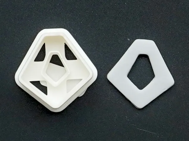 Geometric Polymer Clay Cutter Earrings Necklace