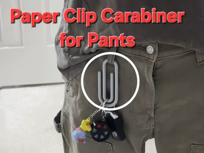 Paper Clip Keychain
