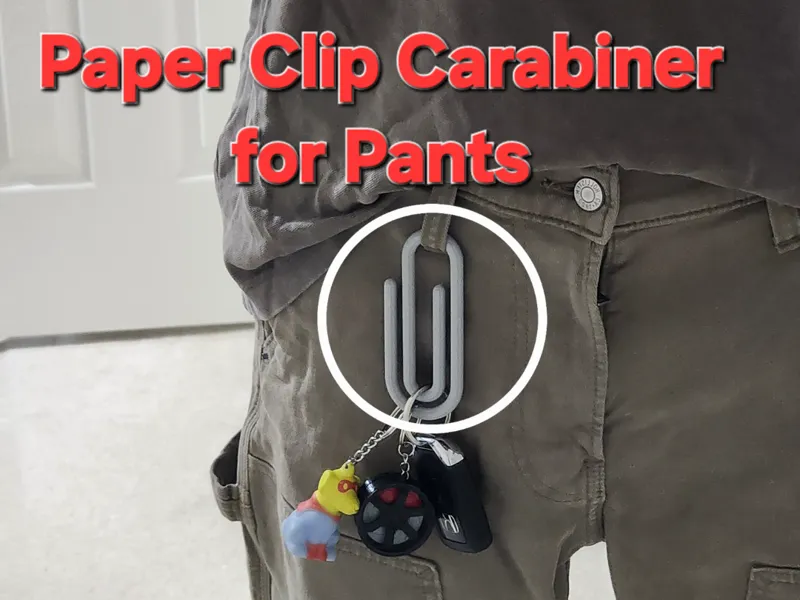 Paper Clip Keychain