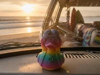 60s Hippie Jeep Duck