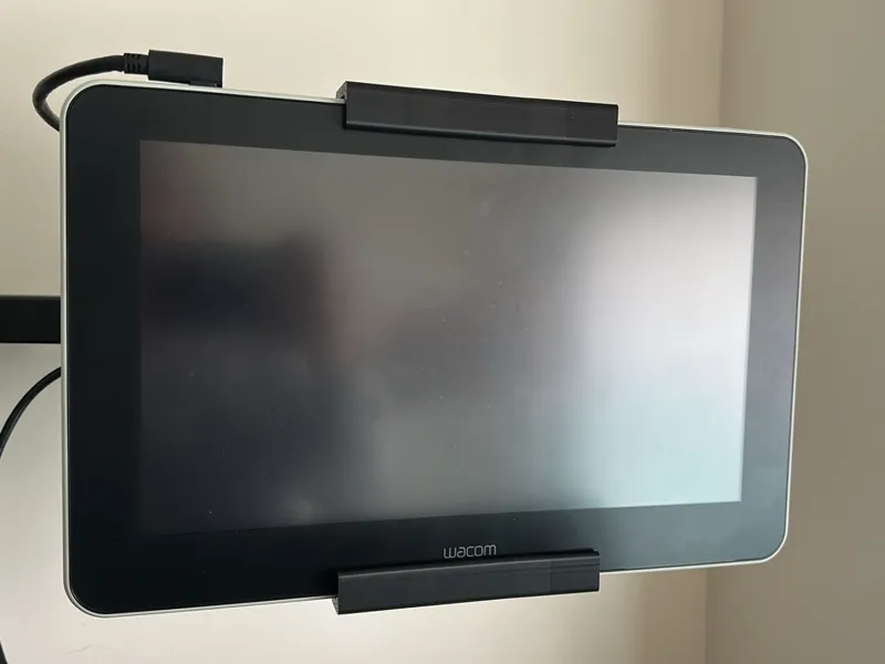 Monitor arm support for One by Wacom pen display