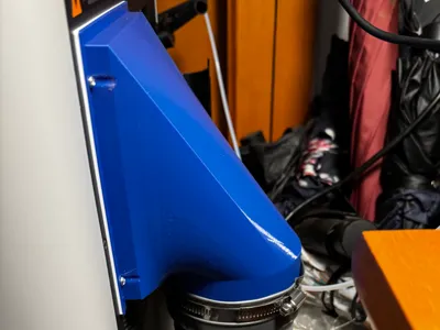Dedicated 100mm rear exhaust port for H2S / H2D / H2C printers (top/bottom exhaust version)