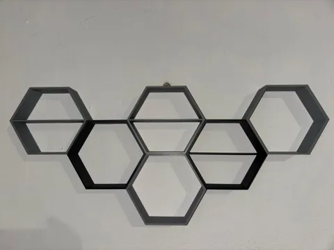 Estante o repisa: Modular Hexagonal Shelf — referencia de MakerWorld