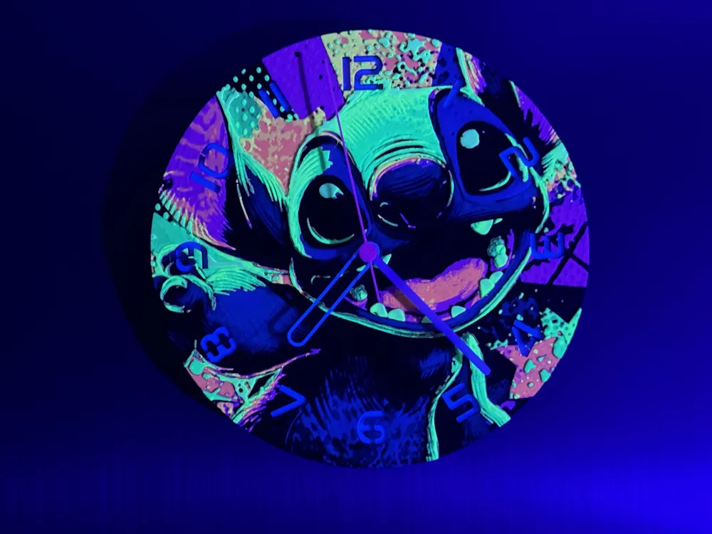 wall / desk clock Pop-Art Stitch by cP3D MakerWorld: Download Free 3D ...