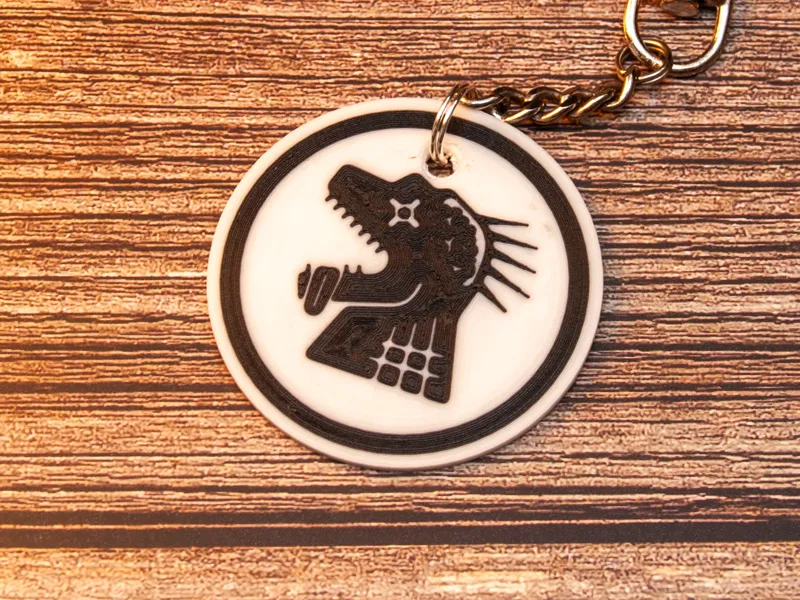 Dorohedoro Caiman Brain Logo Keychain