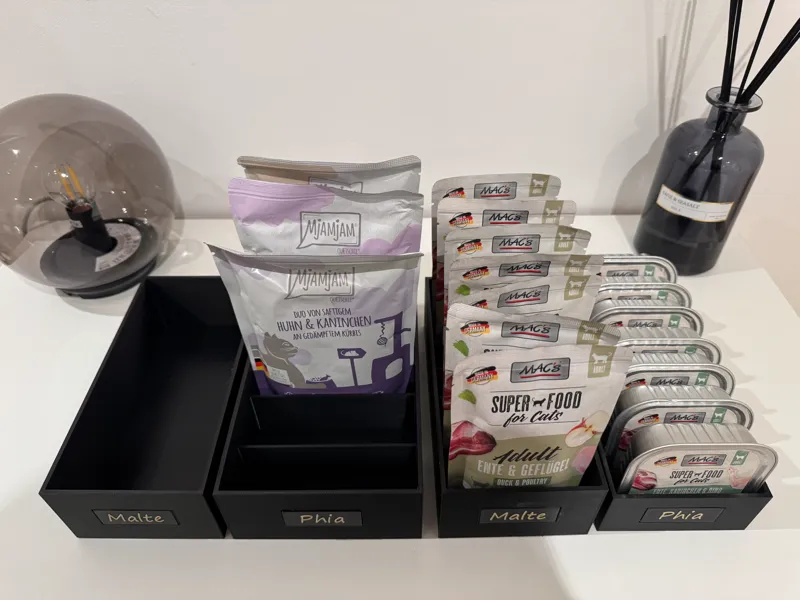 Katzenfutterorganizer (4 Varianten, Kein AMS)