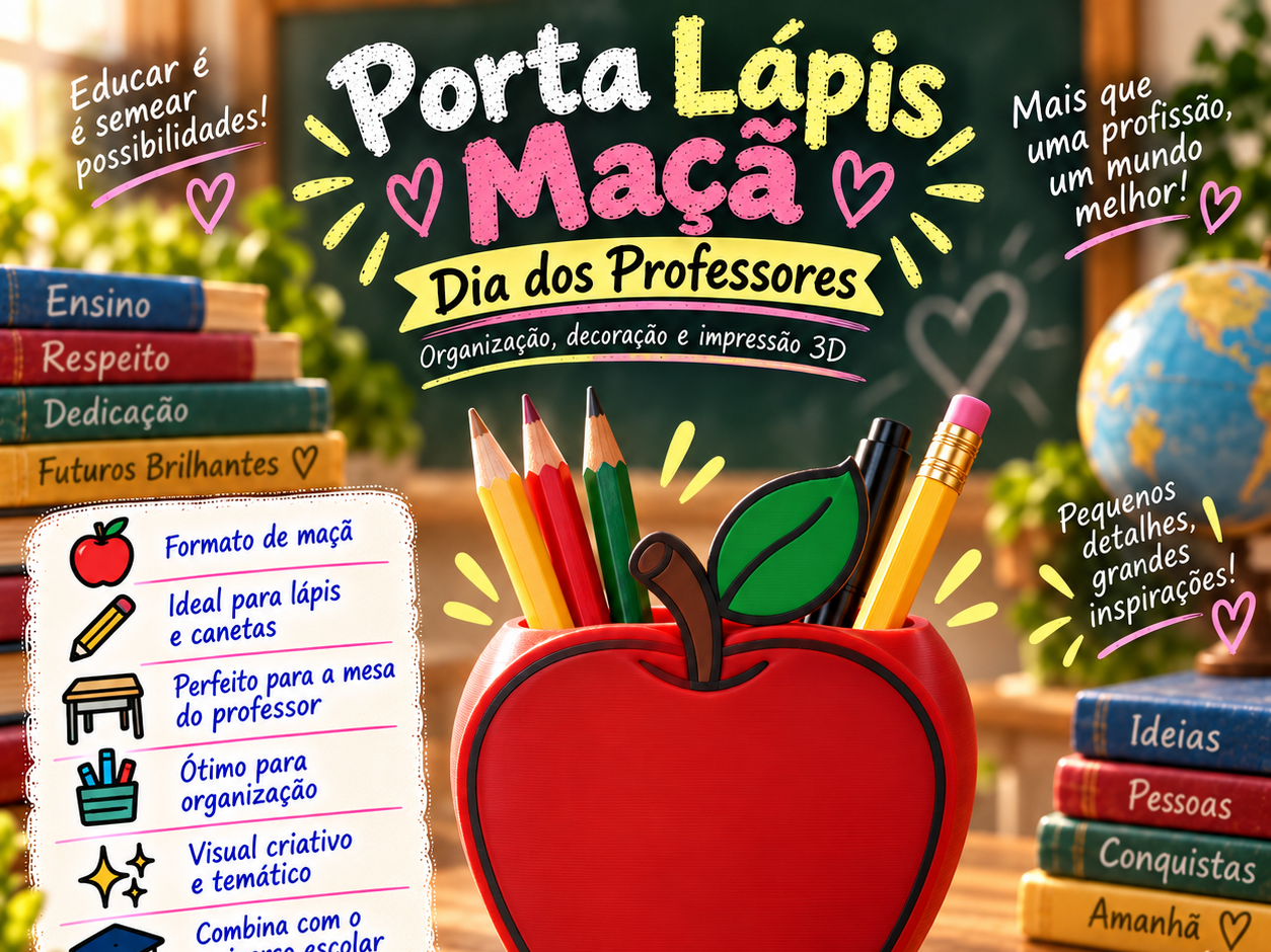 Porta Celular Maçã – Dia dos Professores sem AMS - 1