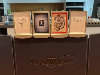 Card Holder for Tabletop Initiative Tracker 